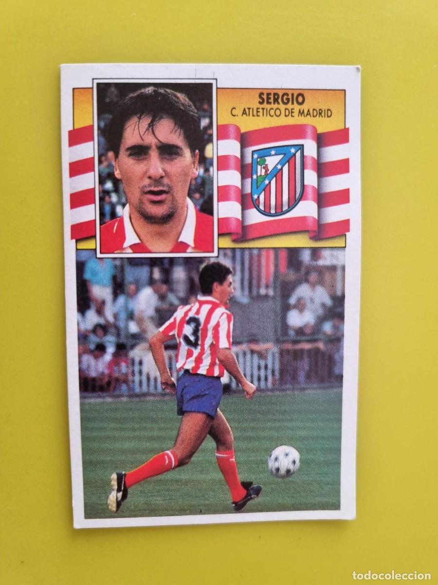 Fu&szlig;ball-Sticker: LIGA ESTE 90 91 1990 1991 NUNCA PEGADO SIN PEGAR SERGIO AT DE MADRID AR1026
