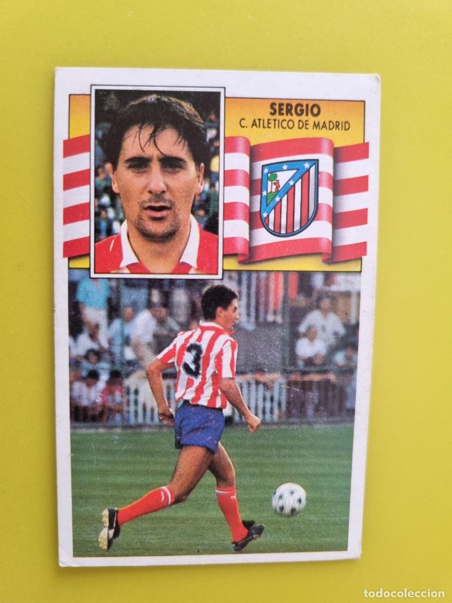 Fu&szlig;ball-Sticker: LIGA ESTE 90 91 1990 1991 NUNCA PEGADO SIN PEGAR SERGIO AT DE MADRID AR1026