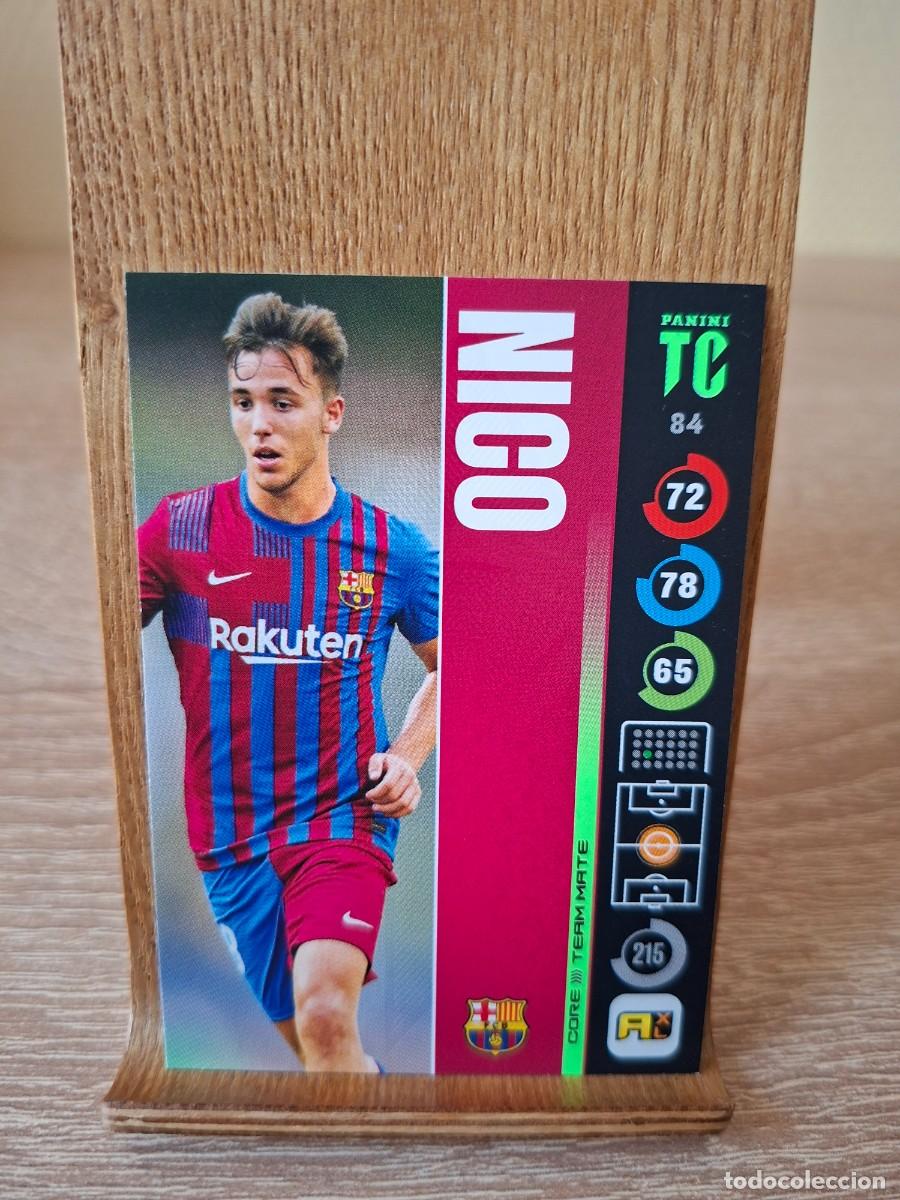 Cromos de f&uacute;tbol: Nico #84 Barcelona Top Class 2022 Adrenalyn XL Team Mate