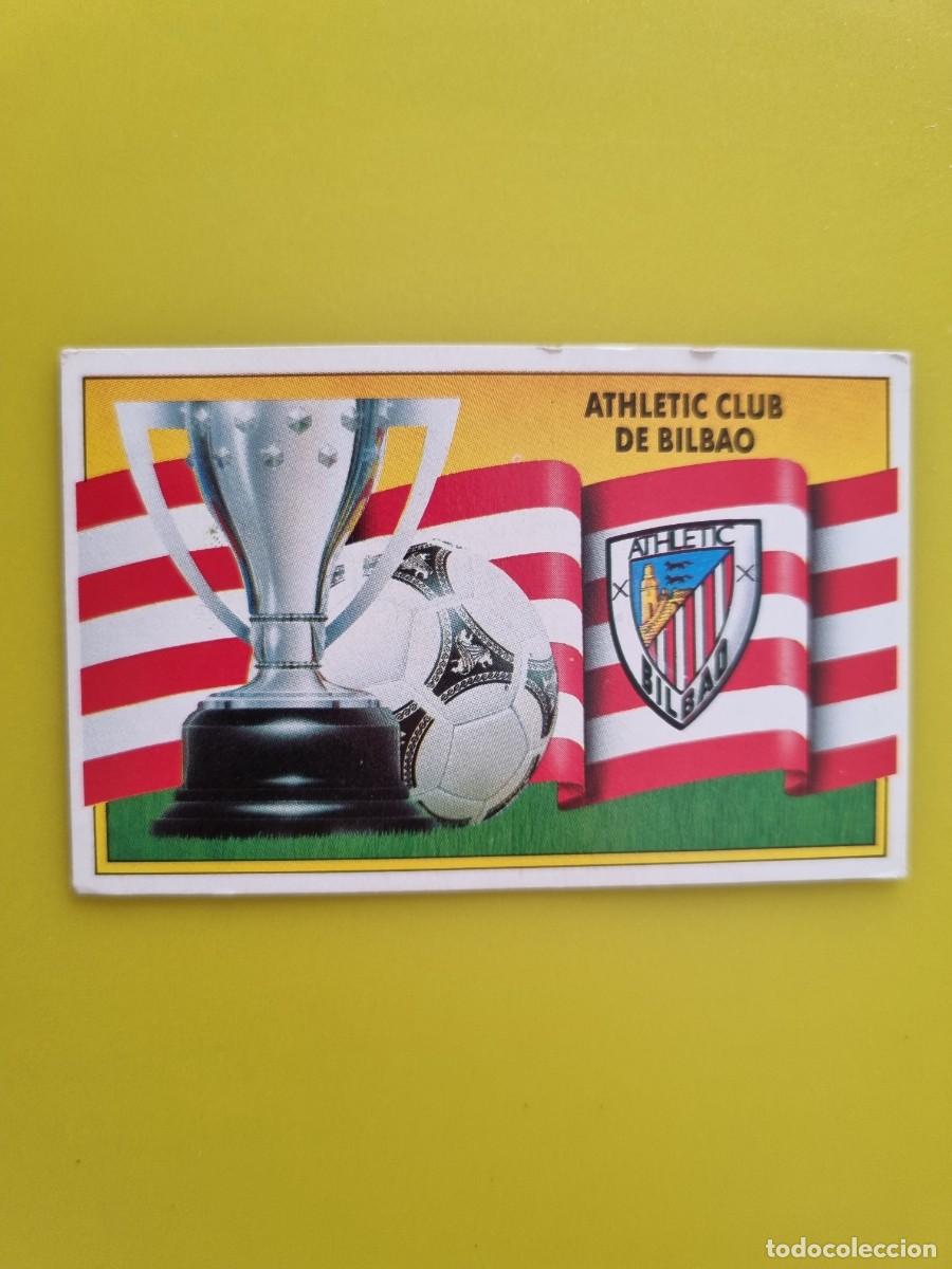 Cromos de f&uacute;tbol: LIGA ESTE 90 91 1990 1991 NUNCA PEGADA SIN PEGAR ESCUDO Y BANDERA ATH BILBAO AR1026