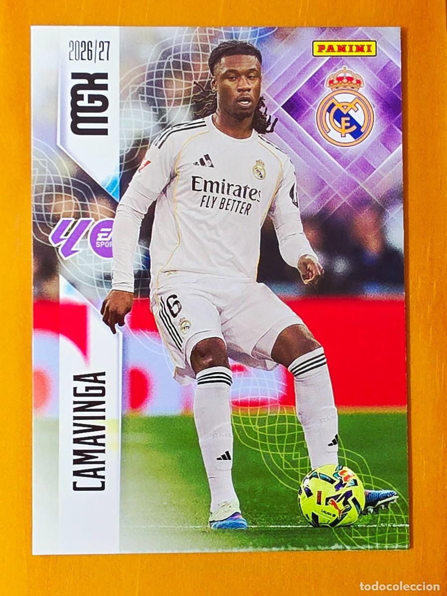 Cromos de f&uacute;tbol: 227 Eduardo Camavinga, Real Madrid, Panini Megacracks MGK 2026 2027 26 27
