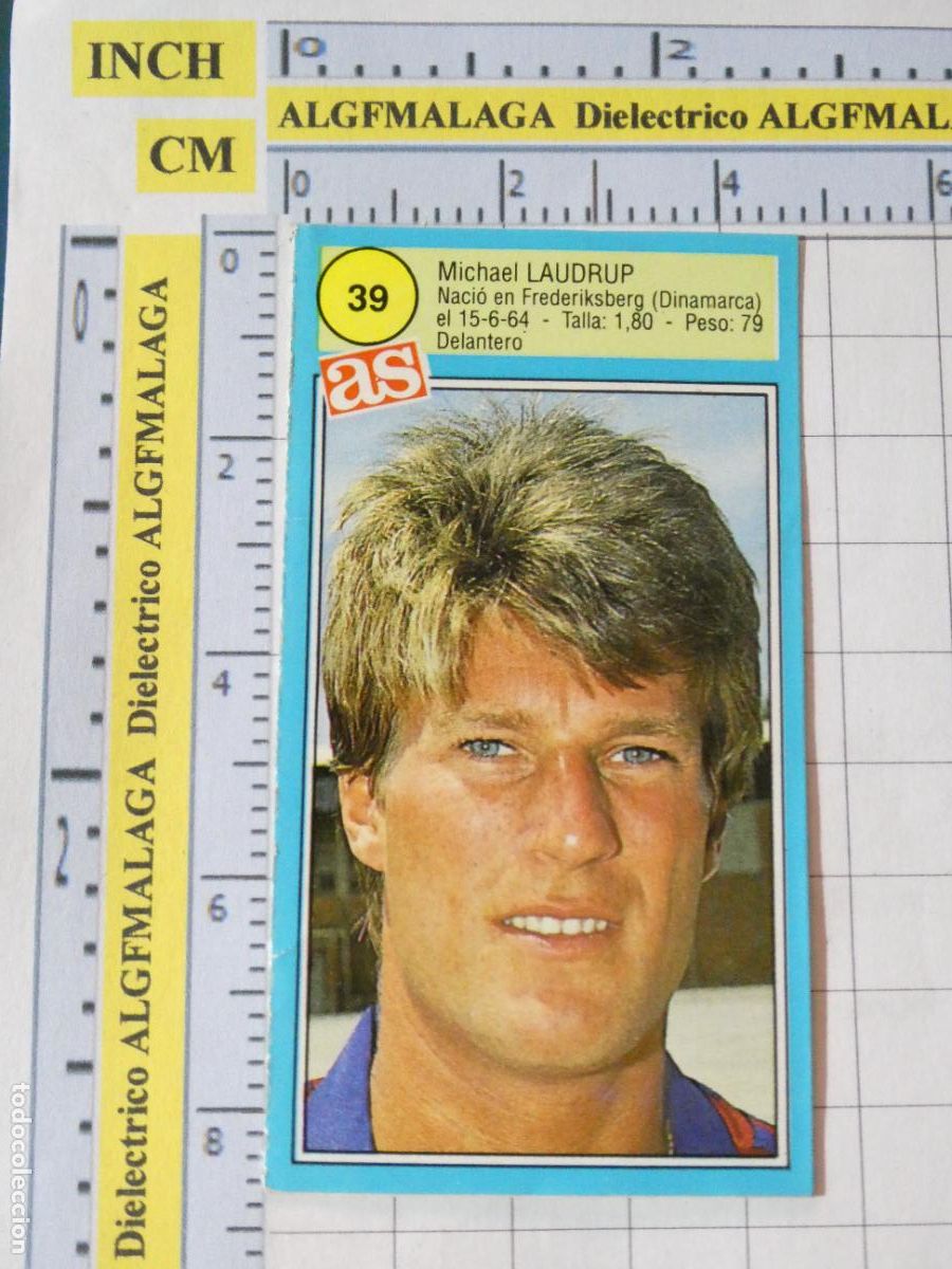 Cromos de f&uacute;tbol: CROMO PEGATINA F&Uacute;TBOL. ASES LIGA AS. TEMPORADA 90 91 1990 1991 39 MICHAEL LAUDRUP FC BARCELONA. 57