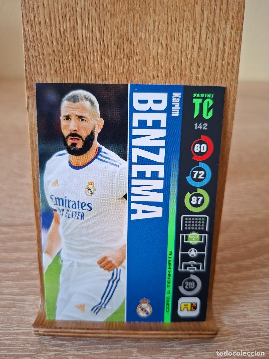 Cromos de f&uacute;tbol: Benzema #142 Real Madrid Top Class 2022 Adrenalyn XL Team Mate