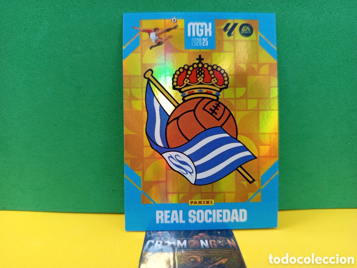 Cromos de Futebol: ❇️ CROMO ⚽ CARD ESCUDO REAL SOCIEDAD LIGA EA SPORTS 24 25 2024 2025 MEGACRACKS MGKS PANINI ❇️