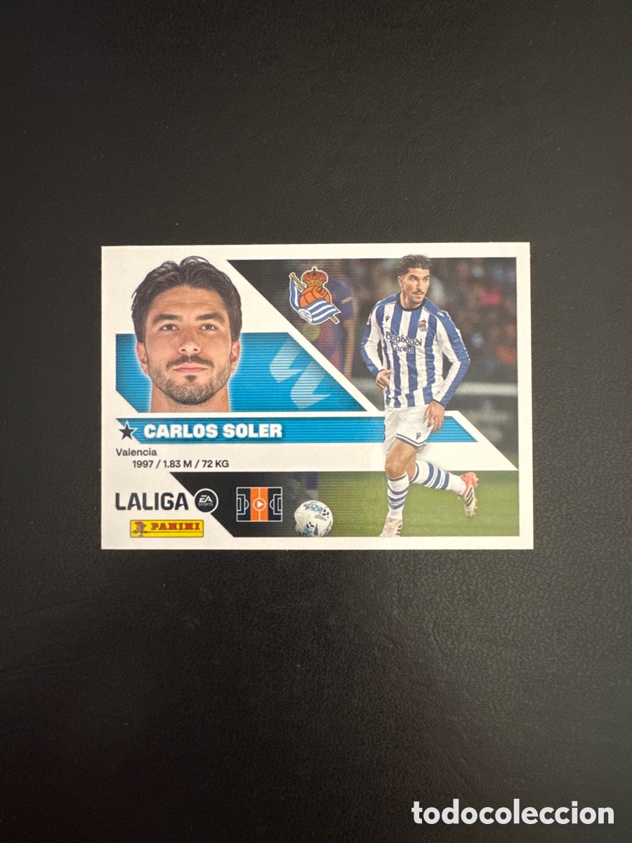 Cromos de f&uacute;tbol: CARLOS SOLER REAL SOCIEDAD NUMERO 14 LIGA ESTE 2026 2027