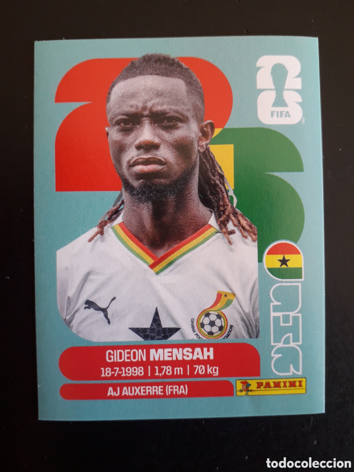 Cromos de Futebol: MENSAH GHANA GHA 7 MUNDIAL F&Uacute;TBOL 2026 FIFA WORLD CUP PANINI SIN PEGAR PEDIDO M&Iacute;NIMO 3&euro;