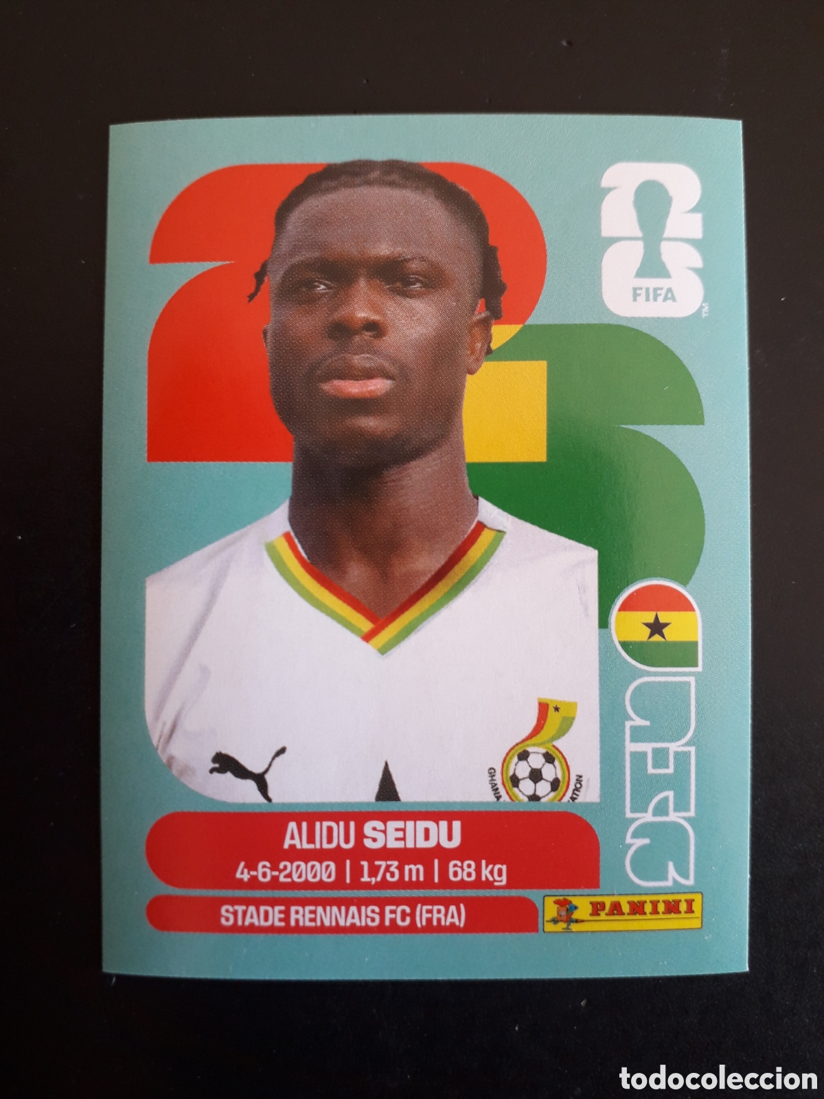 Cromos de Futebol: SEIDU GHANA GHA 5 MUNDIAL F&Uacute;TBOL 2026 FIFA WORLD CUP PANINI SIN PEGAR PEDIDO M&Iacute;NIMO 3&euro;