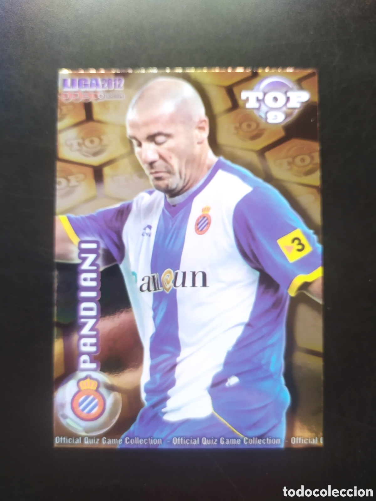 Football Stickers: Mundicromo fichas Liga 2011 2012 11 12 Pandiani top brillo dorado n&deg; 625 Espanyol