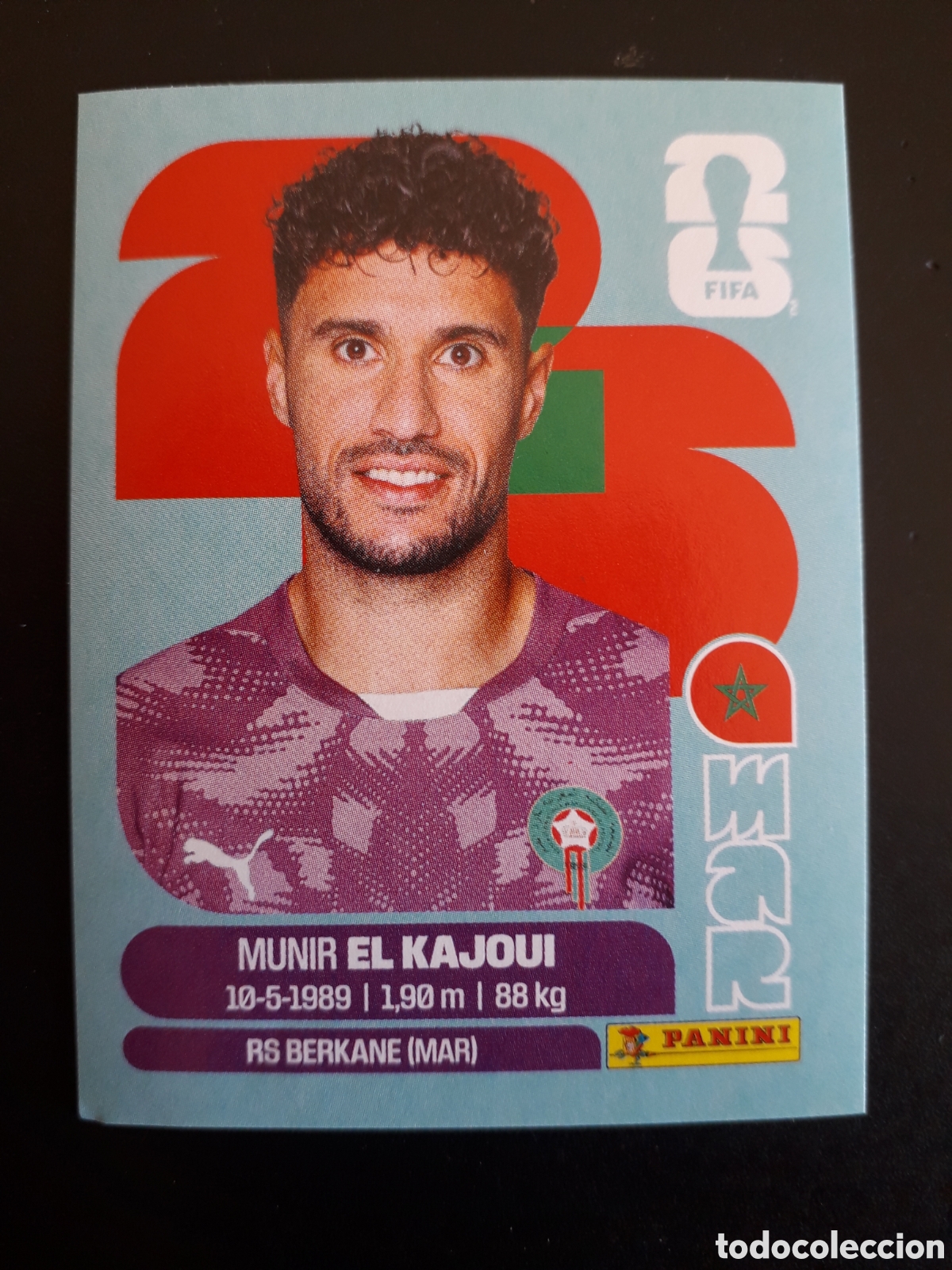 Football Stickers: EL KAJOUI MARRUECOS MAR 3 MUNDIAL F&Uacute;TBOL 2026 FIFA WORLD CUP PANINI SIN PEGAR PEDIDO M&Iacute;NIMO 3&euro;