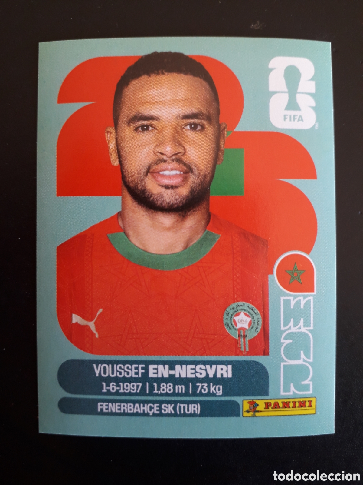 Football Stickers: EN NESYRI MARRUECOS MAR 16 MUNDIAL F&Uacute;TBOL 2026 FIFA WORLD CUP PANINI SIN PEGAR PEDIDO M&Iacute;NIMO 3&euro;