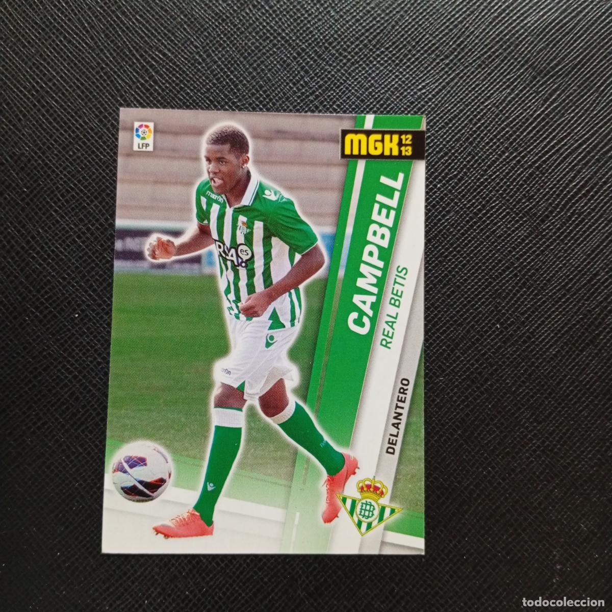 Cromos de Futebol: 442 CAMPBELL REAL BETIS MEGACRACKS 2012 2013 CROMO 12 13 FUTBOL LIGA - A189 PG118 FICHAJE B