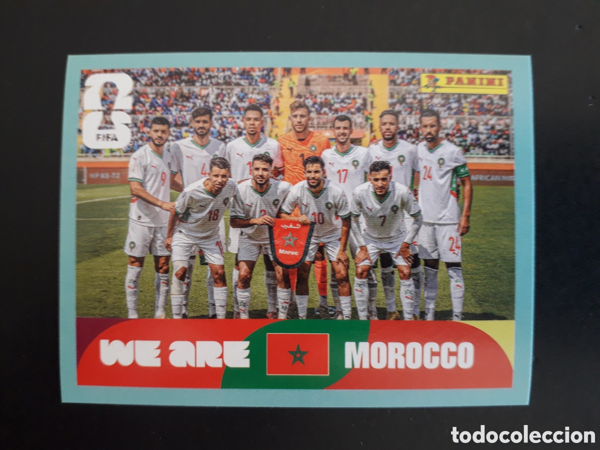 Football Stickers: EQUIPO MARRUECOS MAR 13 MUNDIAL F&Uacute;TBOL 2026 FIFA WORLD CUP PANINI SIN PEGAR PEDIDO M&Iacute;NIMO 3&euro;.