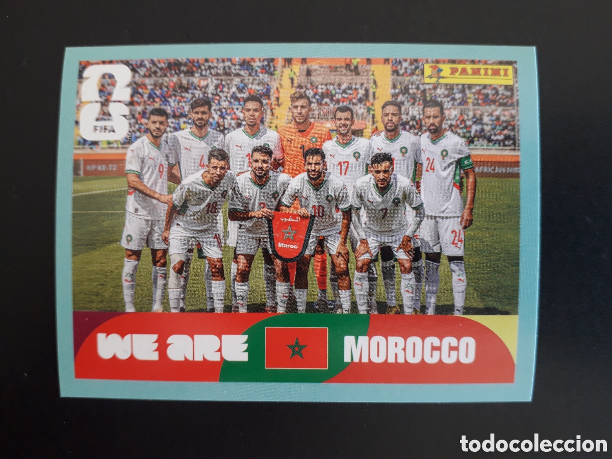 Football Stickers: EQUIPO MARRUECOS MAR 13 MUNDIAL F&Uacute;TBOL 2026 FIFA WORLD CUP PANINI SIN PEGAR PEDIDO M&Iacute;NIMO 3&euro;
