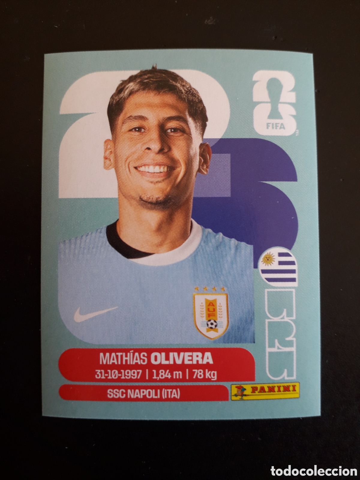 Cromos de Futebol: OLIVERA URUGUAY URU 7 MUNDIAL F&Uacute;TBOL 2026 FIFA WORLD CUP PANINI SIN PEGAR PEDIDO M&Iacute;NIMO 3&euro;