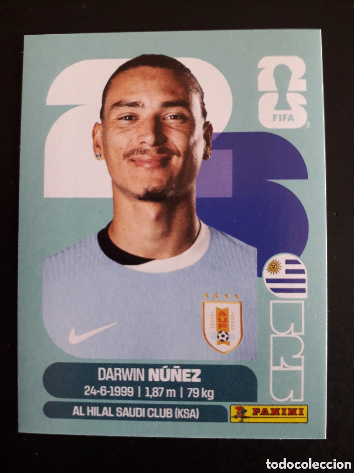 Cromos de f&uacute;tbol: N&Uacute;&Ntilde;EZ URUGUAY URU 17 MUNDIAL F&Uacute;TBOL 2026 FIFA WORLD CUP PANINI SIN PEGAR PEDIDO M&Iacute;NIMO 3&euro;
