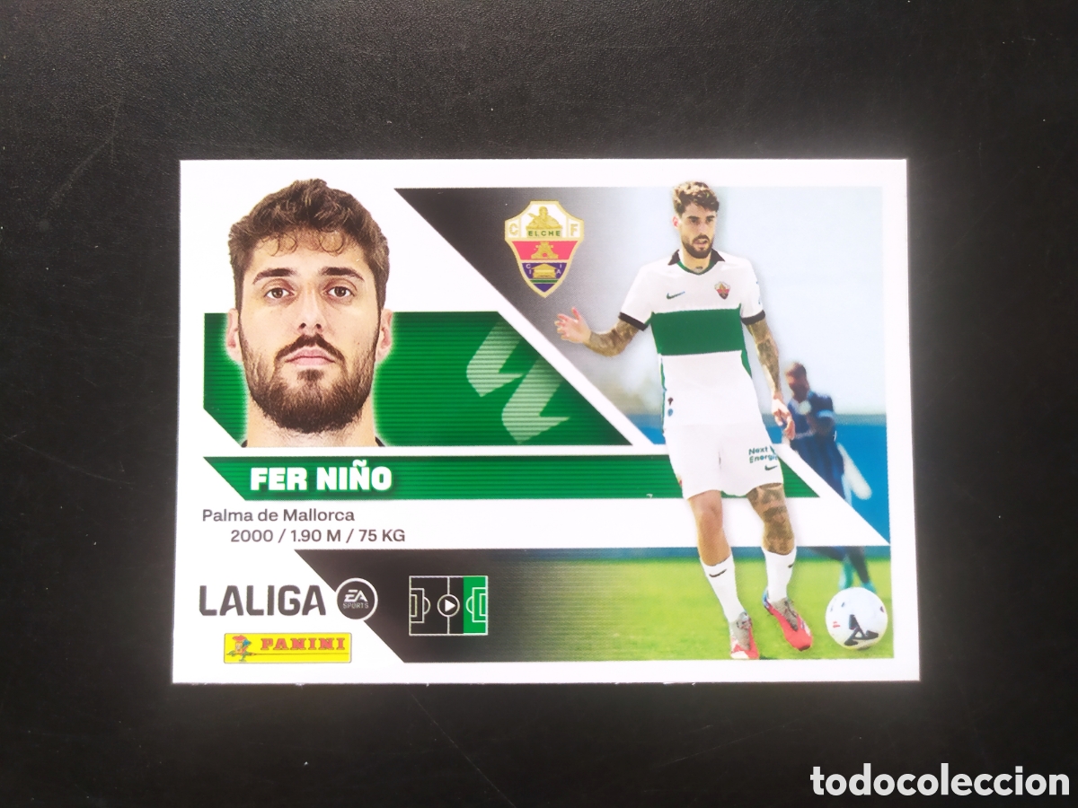 Cromos de f&uacute;tbol: Liga este 2026 2027 26 27 panini Fer Ni&ntilde;o fichaje n&deg; 15 Elche