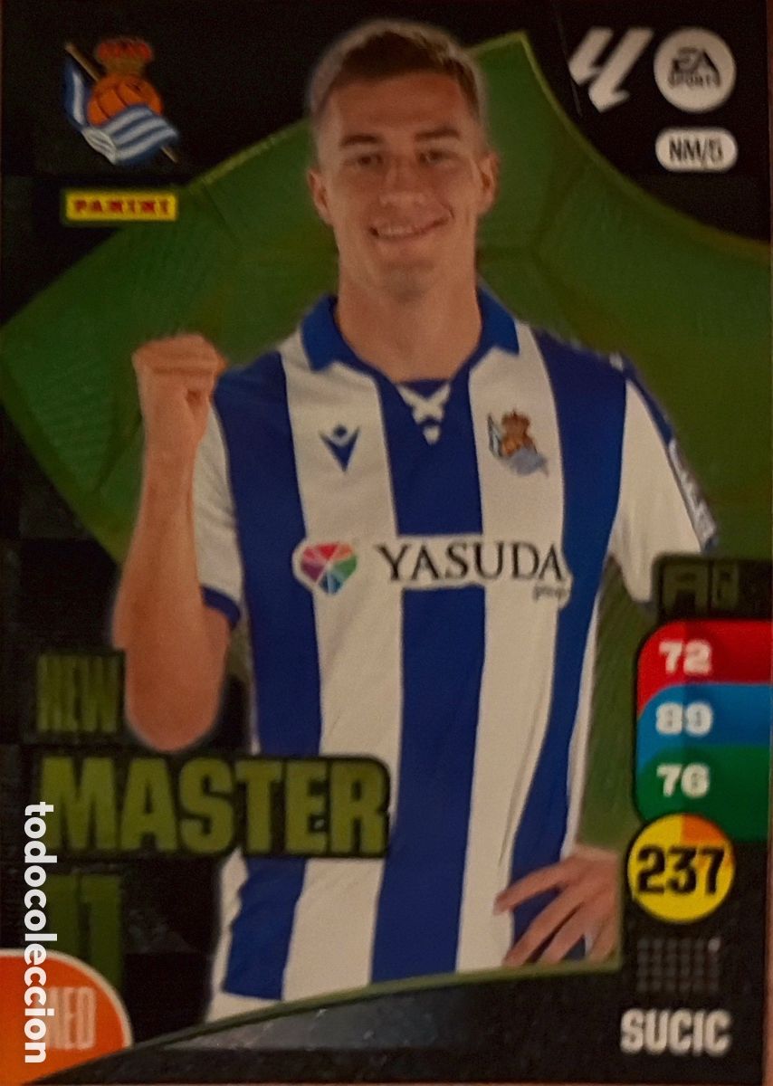 Football Stickers: SUCIC -NEW MASTER- (R. SOCIEDAD) - ADRENALYN XL LIGA 2024/25 (PANINI)