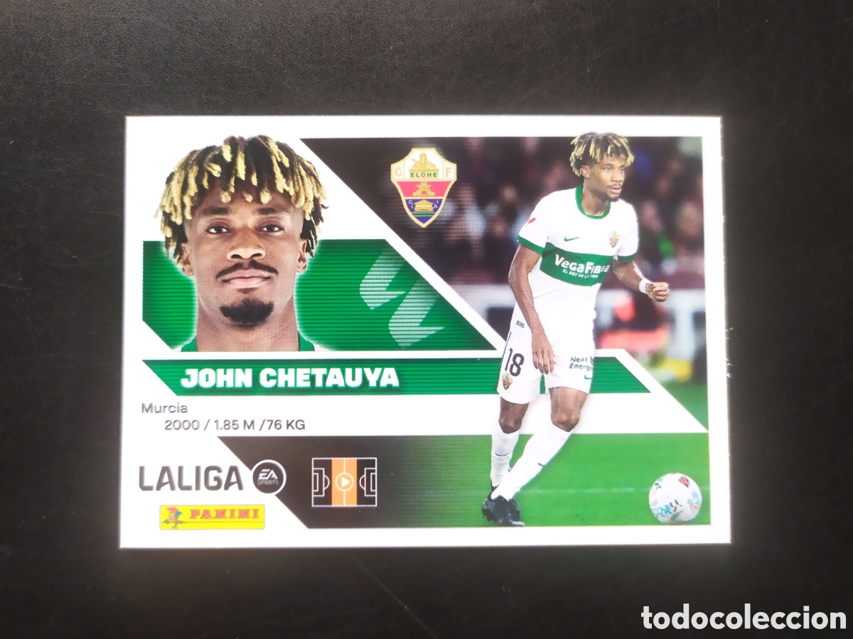 Cromos de f&uacute;tbol: Liga este 2026 2027 26 27 panini John Chetauya n&deg; 13B 13 B Elche