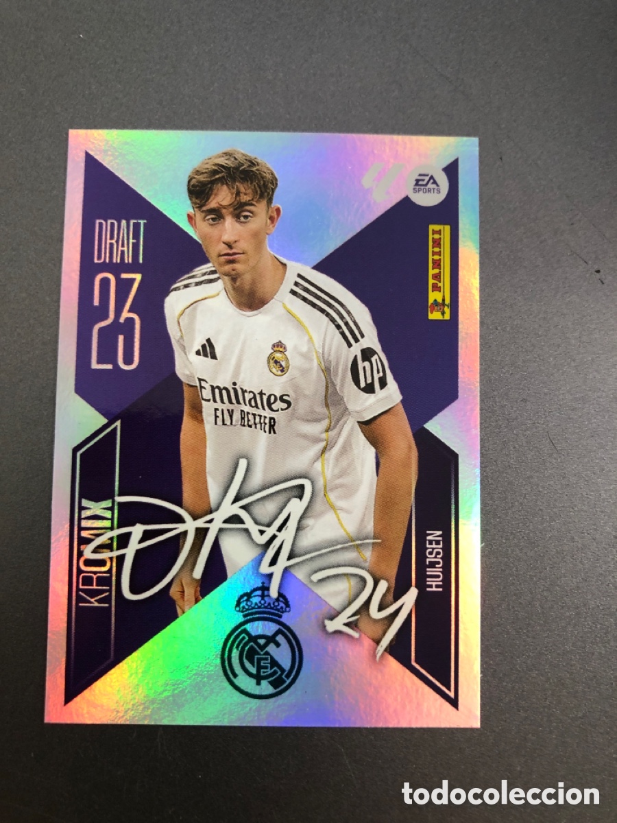 Cromos de f&uacute;tbol: Huijsen K10 K 10 Real Madrid Draft Kromix 23 Liga Este 2026/27 26-27 Panini