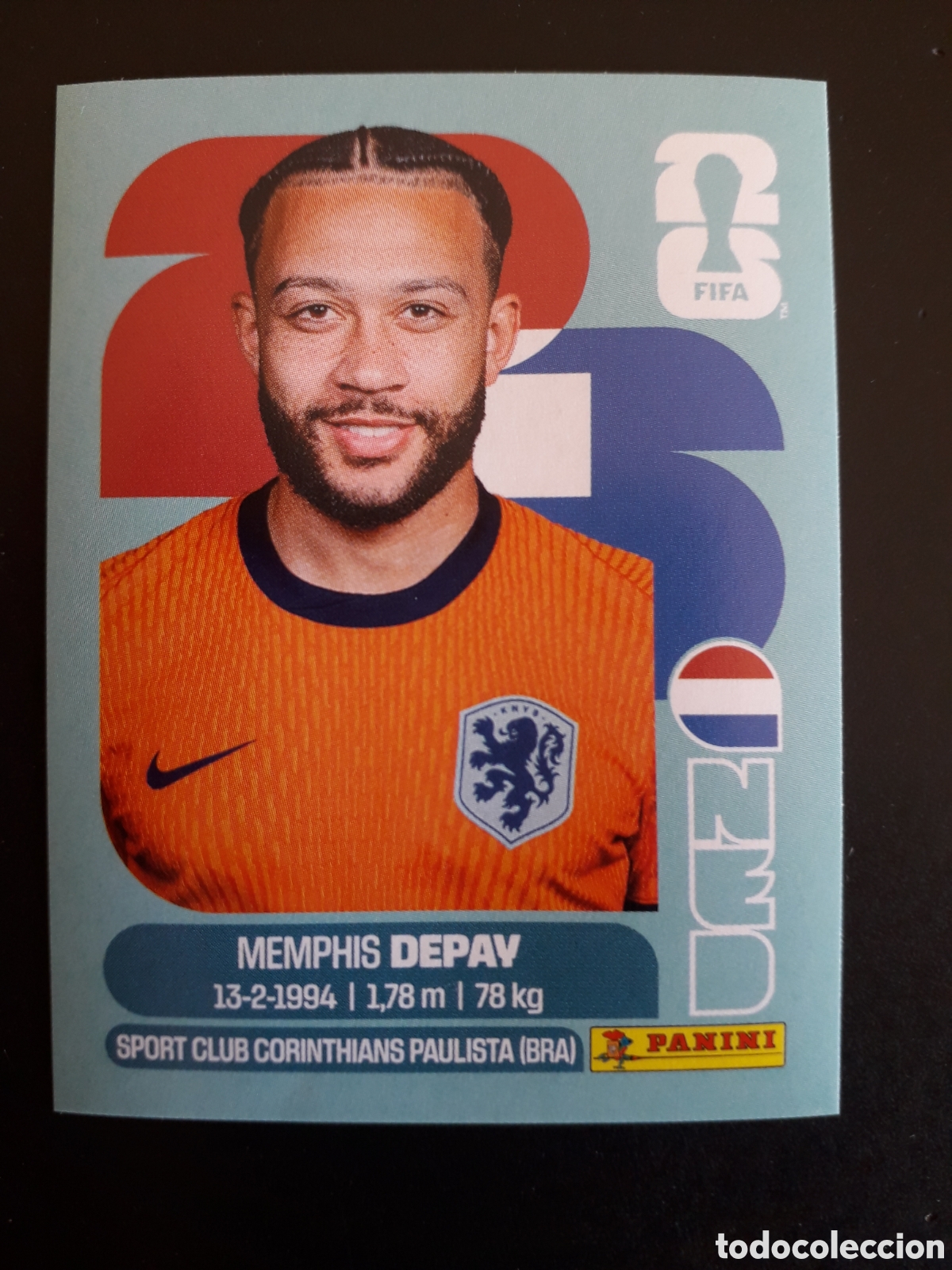 Cromos de f&uacute;tbol: DEPAY HOLANDA/PA&Iacute;SES BAJOS NED 17 MUNDIAL F&Uacute;TBOL 2026 FIFA WORLD CUP PANINI SIN PEG PEDIDO M&Iacute;NIMO 3&euro;