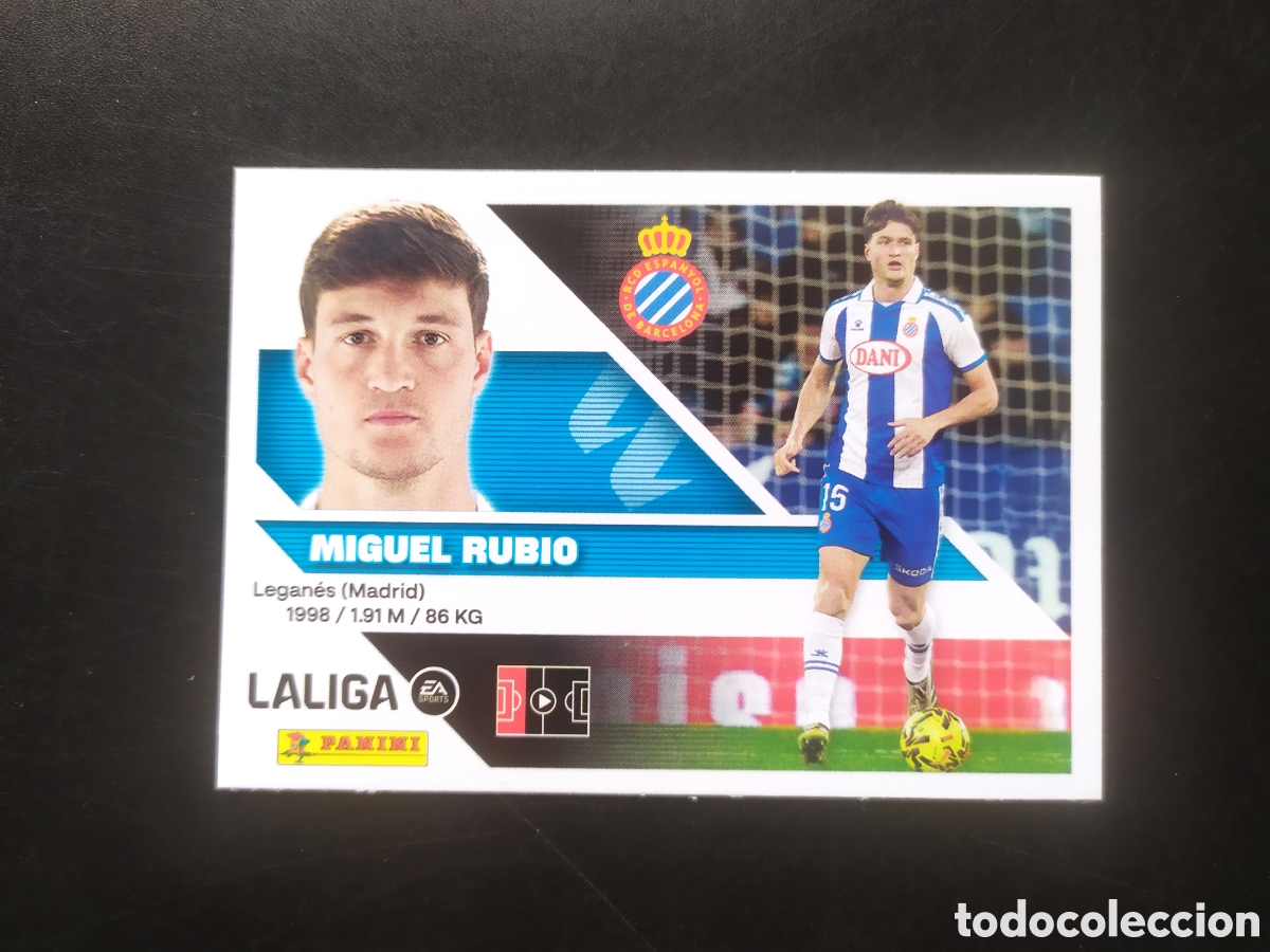 Cromos de f&uacute;tbol: Liga este 2026 2027 26 27 panini Miguel Rubio n&deg; 9 Espanyol