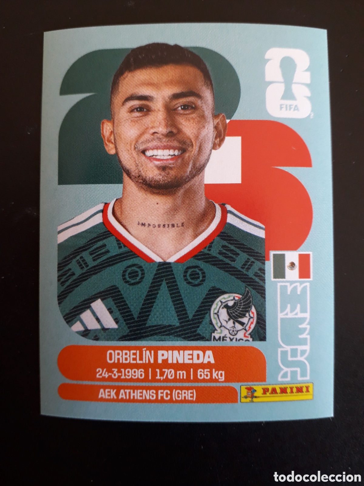 Cromos de f&uacute;tbol: PINEDA M&Eacute;XICO MEX 11 MUNDIAL F&Uacute;TBOL 2026 FIFA WORLD CUP PANINI SIN PEGAR PEDIDO M&Iacute;NIMO 3&euro;
