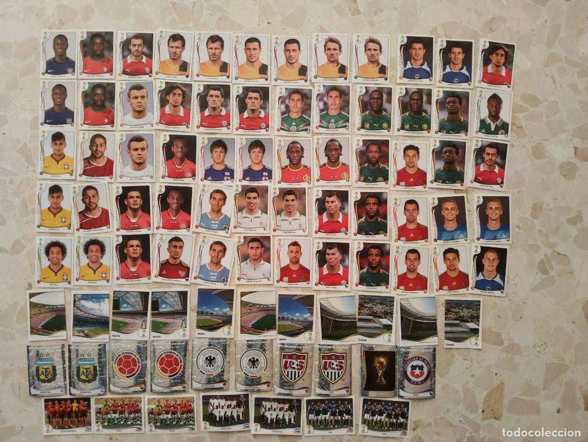 Cromos de f&uacute;tbol: LOTE DE 88 CROMOS NUEVOS ADHESIVOS PANINI MUNDIAL FUTBOL BRASIL 2014 - NEYMAR , MARCELO , ...