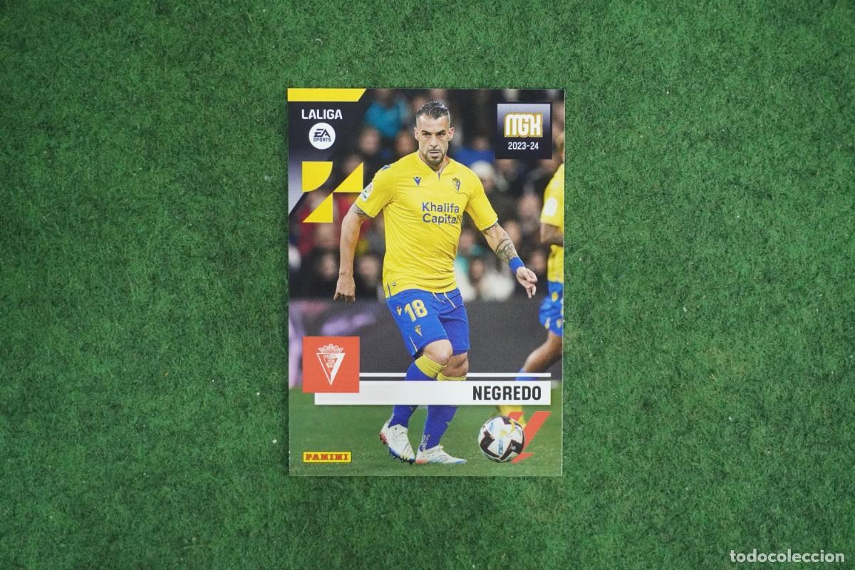 Cromos de f&uacute;tbol: 144 NEGREDO CADIZ MEGACRACKS 2023 2024 MGK 23 24 PANINI LALIGA EA SPORTS