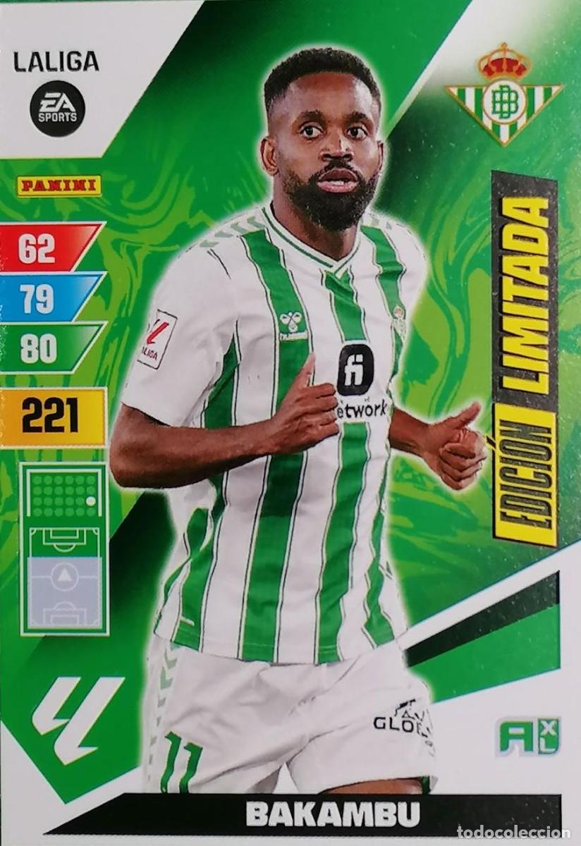 Cromos de Futebol: Carta edici&oacute;n limitada Bakambu Betis Panini Adrenalyn XL La Liga 2023-2024