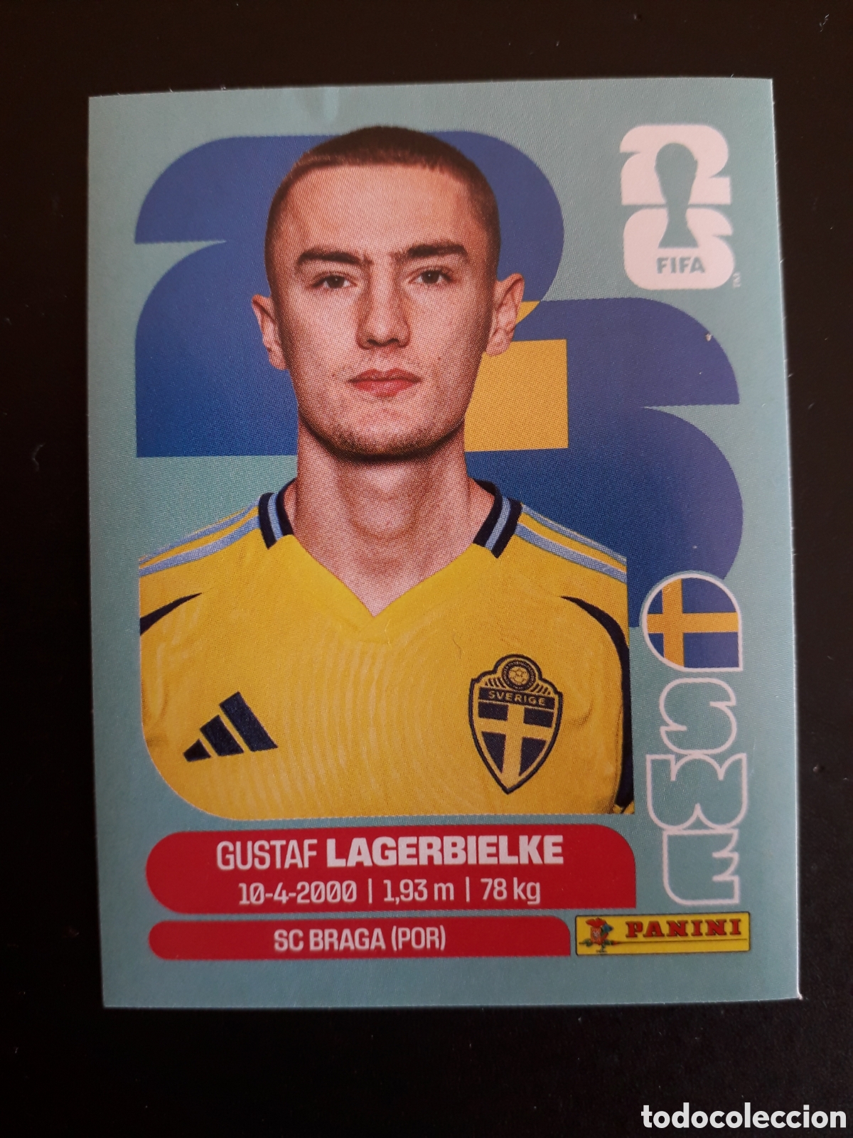 Football Stickers: LAGERBIELKE SUECIA SWE 7 MUNDIAL F&Uacute;TBOL 2026 FIFA WORLD CUP PANINI SIN PEGAR PEDIDO M&Iacute;NIMO 3&euro;