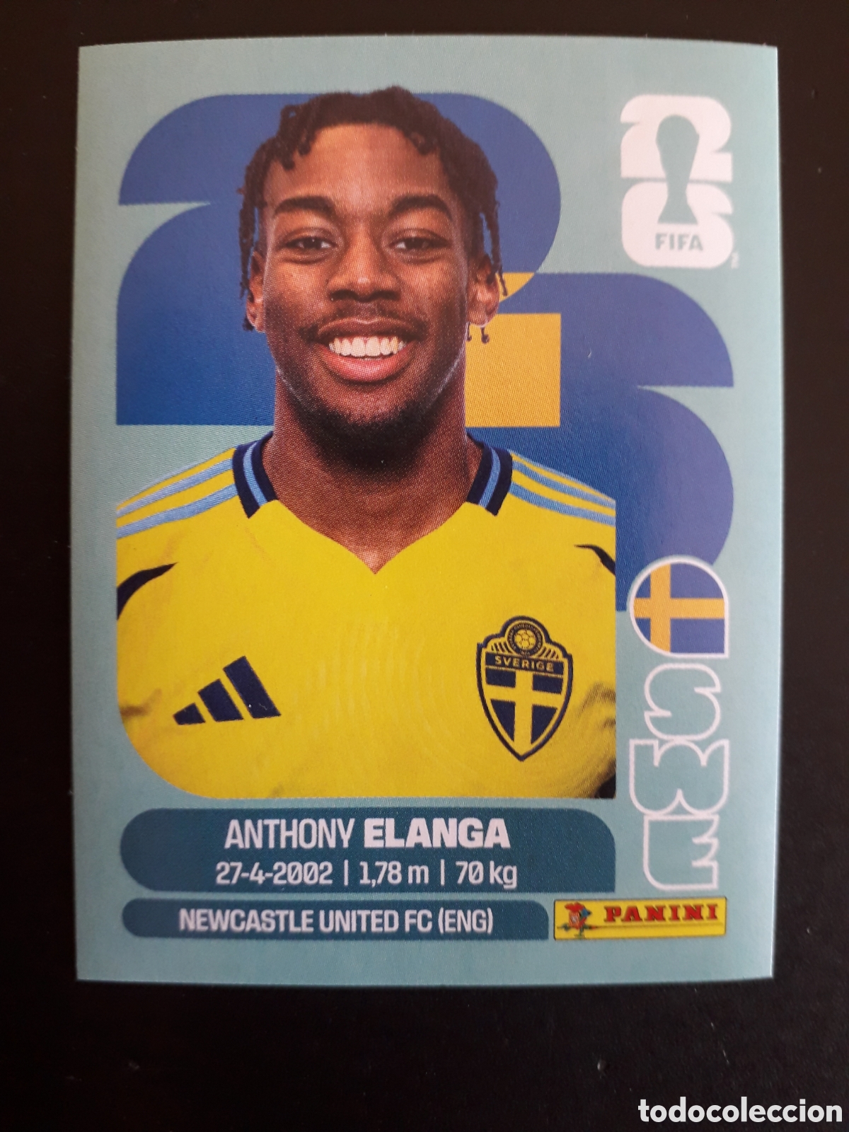 Football Stickers: ELANGA SUECIA SWE 18 MUNDIAL F&Uacute;TBOL 2026 FIFA WORLD CUP PANINI SIN PEGAR PEDIDO M&Iacute;NIMO 3&euro;