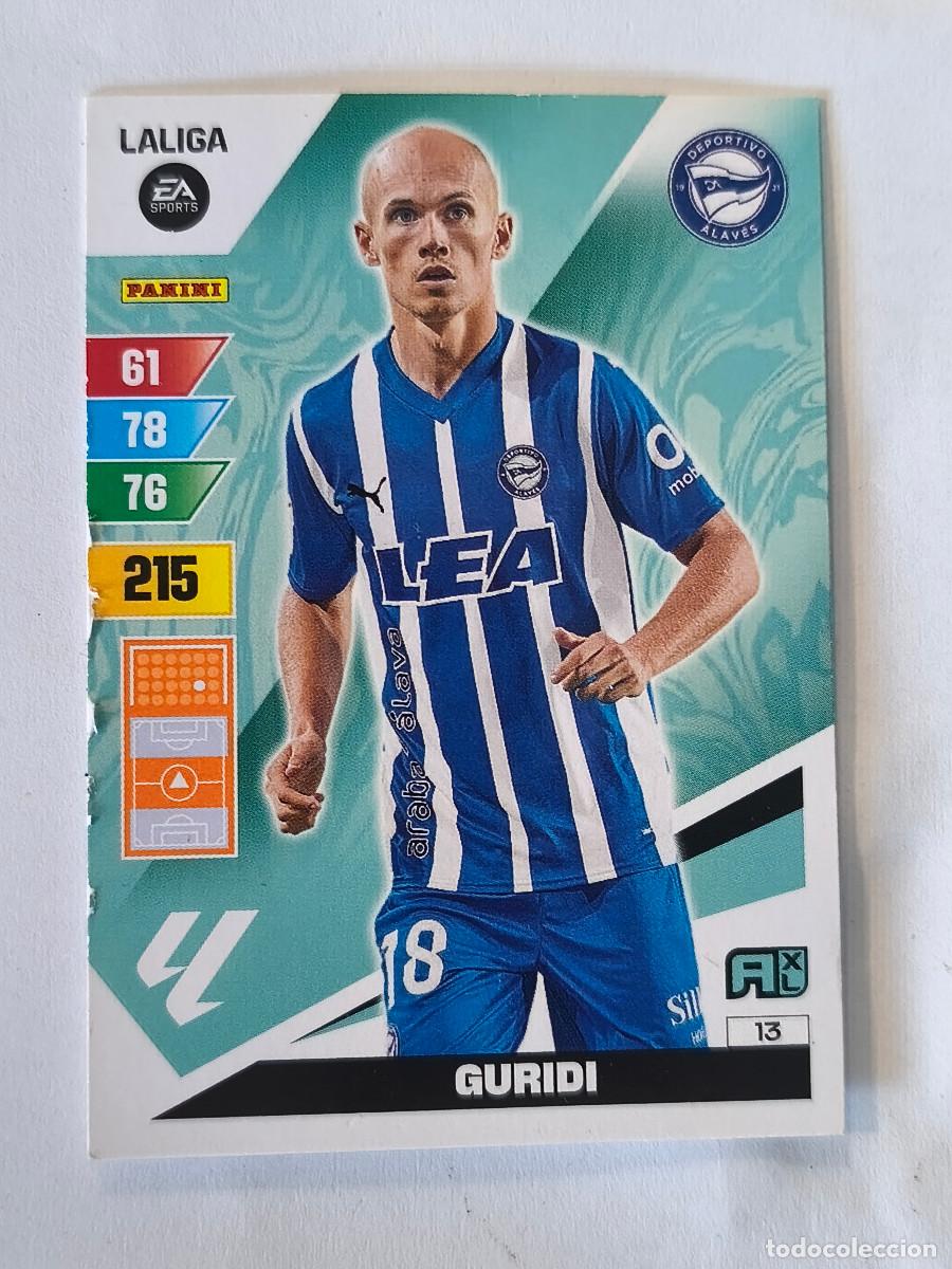 Cartes &agrave; collectionner de Football: CROMO PANINI ADRENALYN LA LIGA 2023 2024 23 24 No 13 GURIDI - DEPORTIVO ALAVES