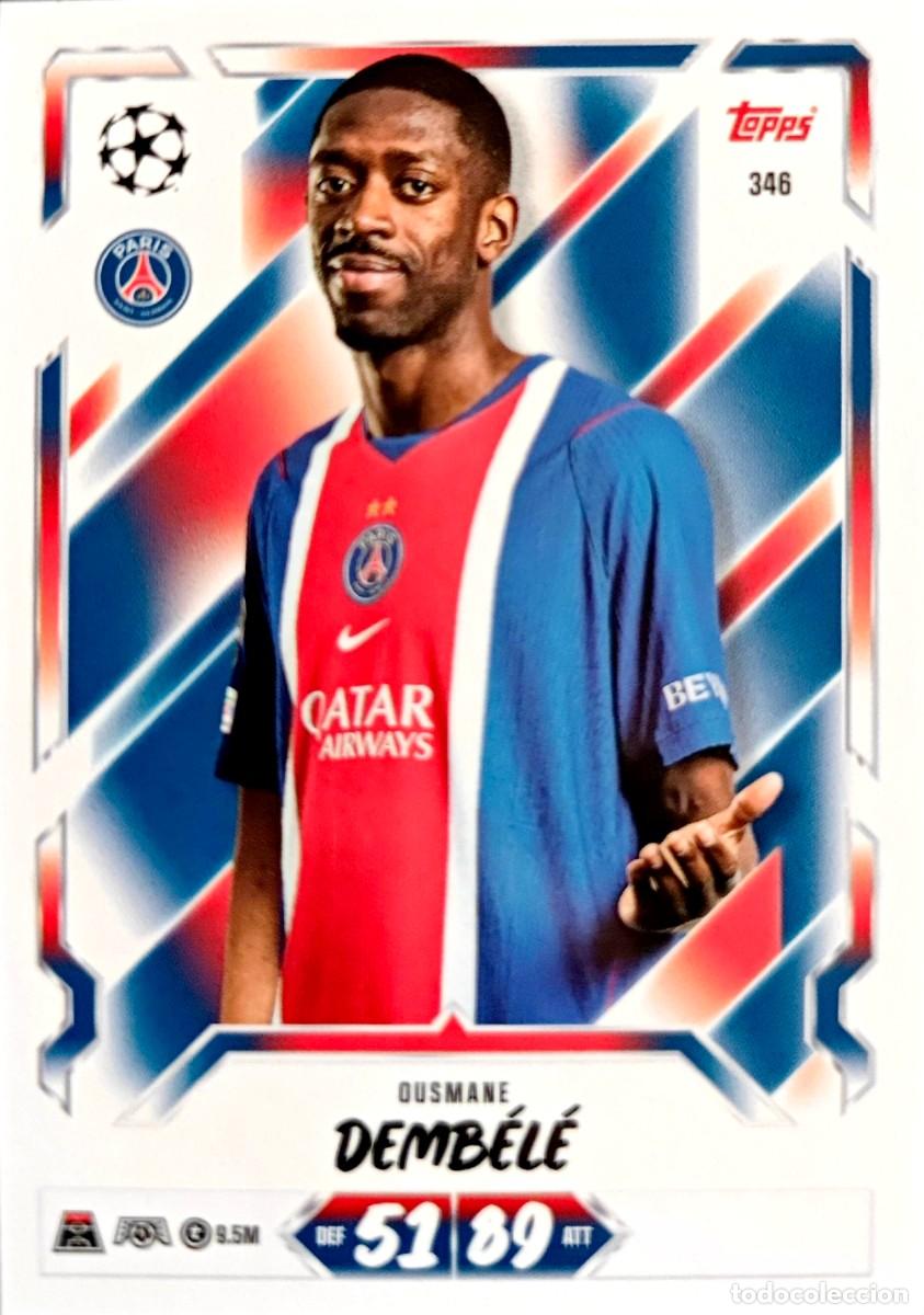 Cromos de f&uacute;tbol: 346 Ousmane Dembele - Paris Saint-Germain PSG - TOPPS Match Attax 2026 2027 26 27