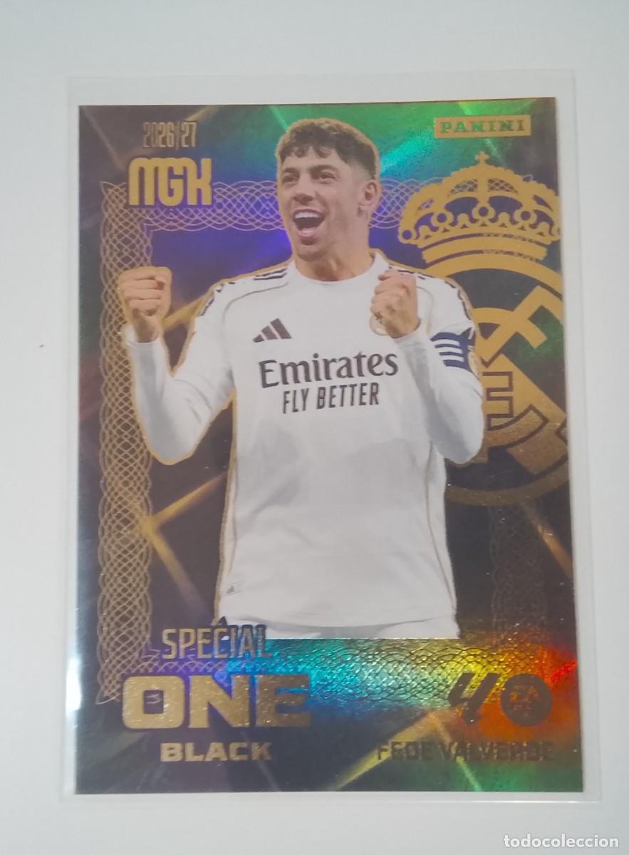 Cromos de f&uacute;tbol: Mgk 26 27 special one black Fede Valverde real madrid