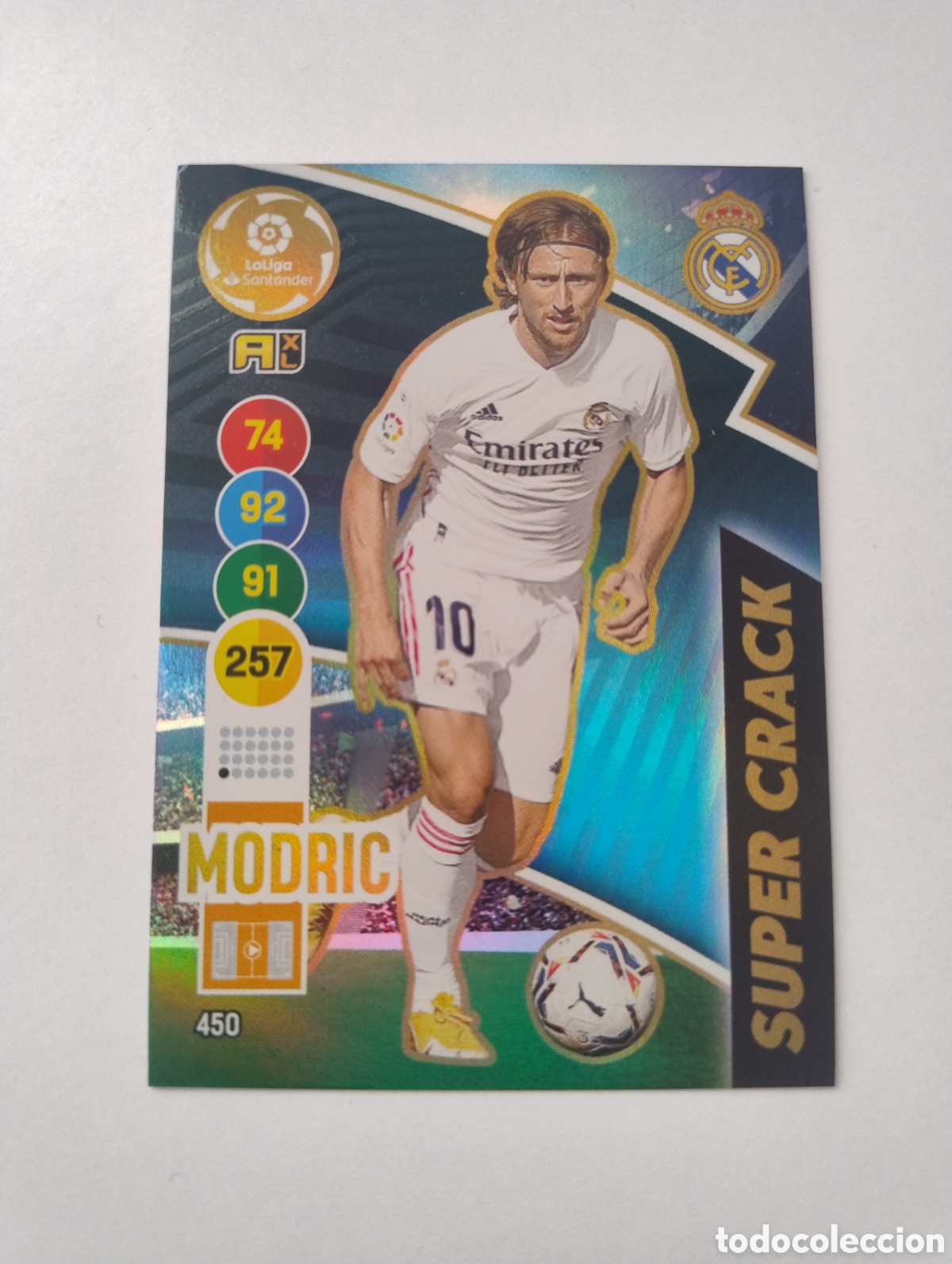 Fu&szlig;ball-Sticker: 450 - Modric - Real Madrid - Adrenalyn XL Liga 2020 - 2021