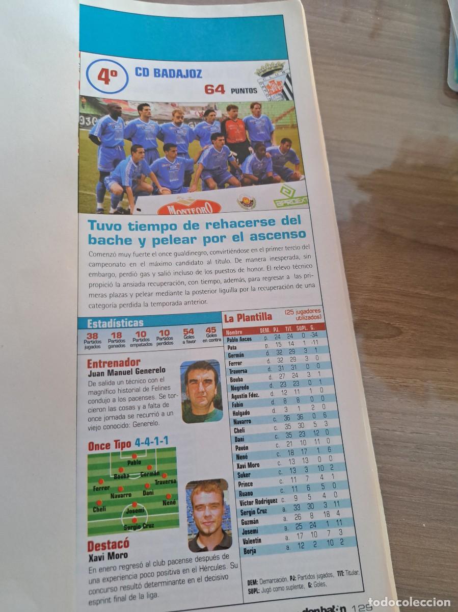 Cromos de f&uacute;tbol: Foto plantilla y jugadores Don Bal&oacute;n 2003-04. CD Badajoz