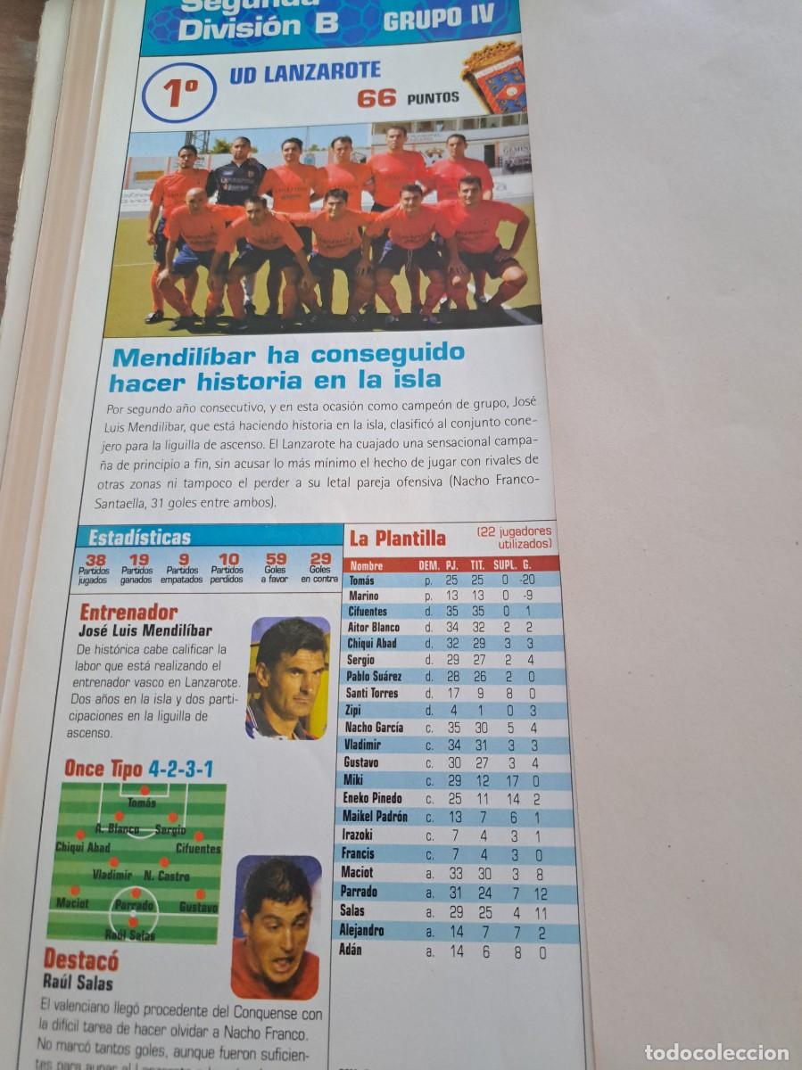 Cromos de f&uacute;tbol: Foto plantilla y jugadores Don Bal&oacute;n 2003-04. UD Lanzarote