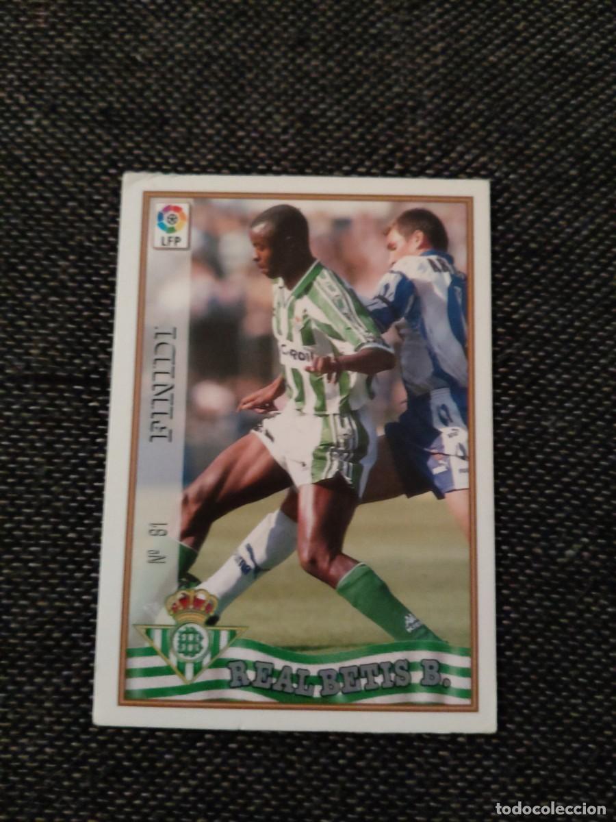 Cromos de f&uacute;tbol: 61 finidi betis mundicromo las fichas de la liga 97-98
