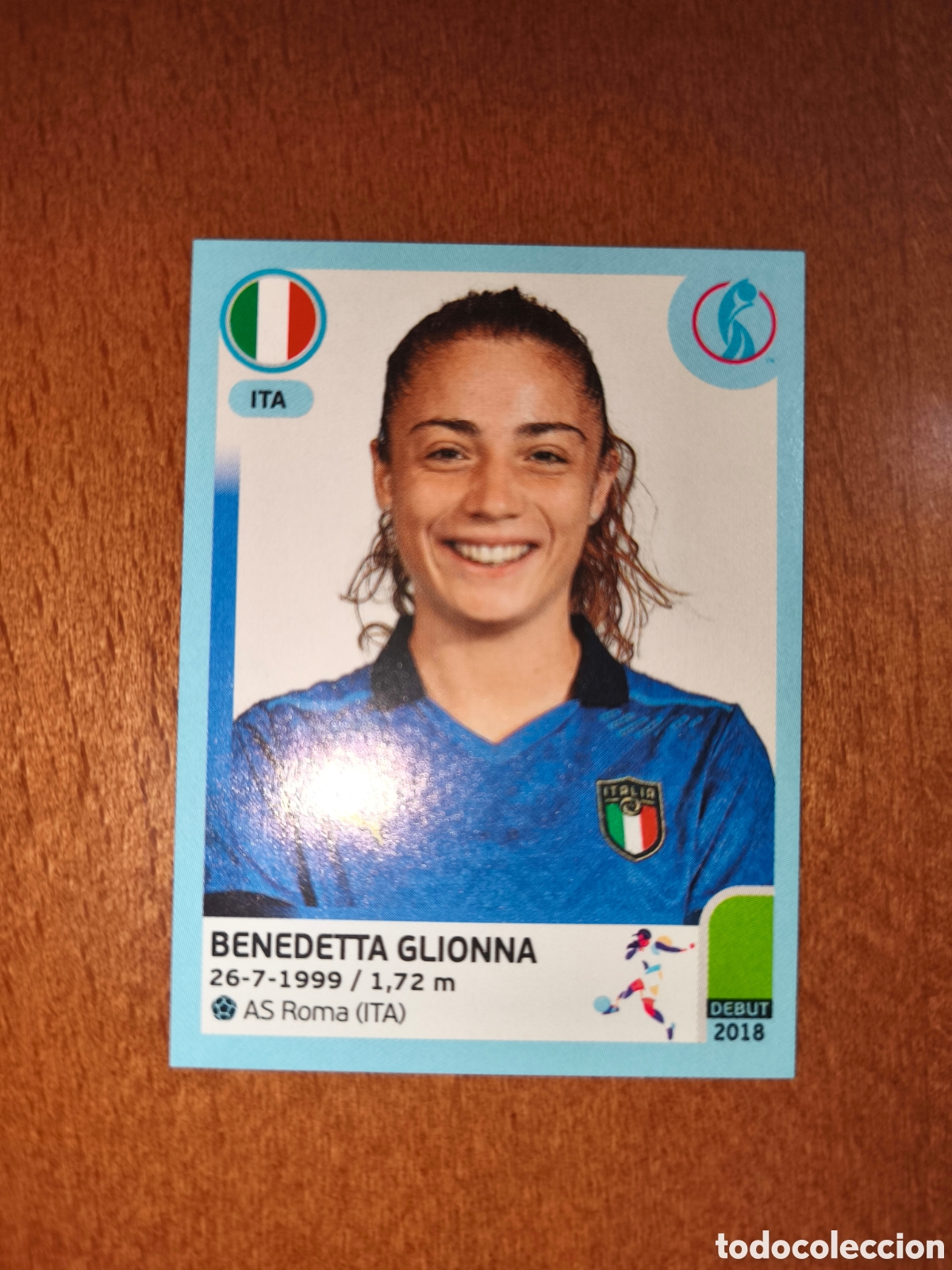 Cromos de f&uacute;tbol: Benedetta Glionna n&deg;323 Uefa Women's Euro 2022 Italia