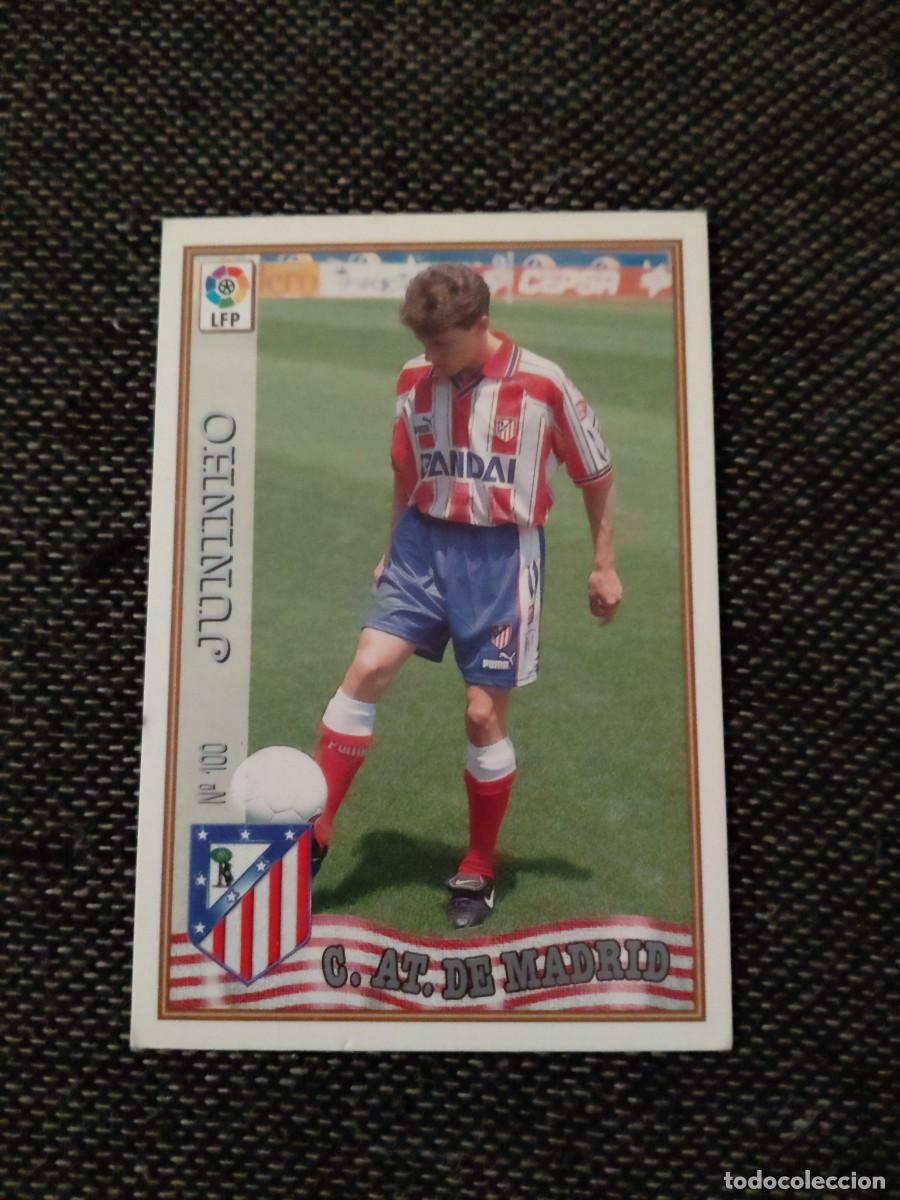 Cromos de f&uacute;tbol: 100 juninho Atletico de Madrid mundicromo las fichas de la liga 97-98