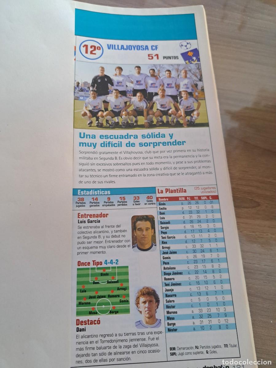 Cromos de f&uacute;tbol: Foto plantilla y jugadores Don Bal&oacute;n 2003-04. Villajoyosa CF