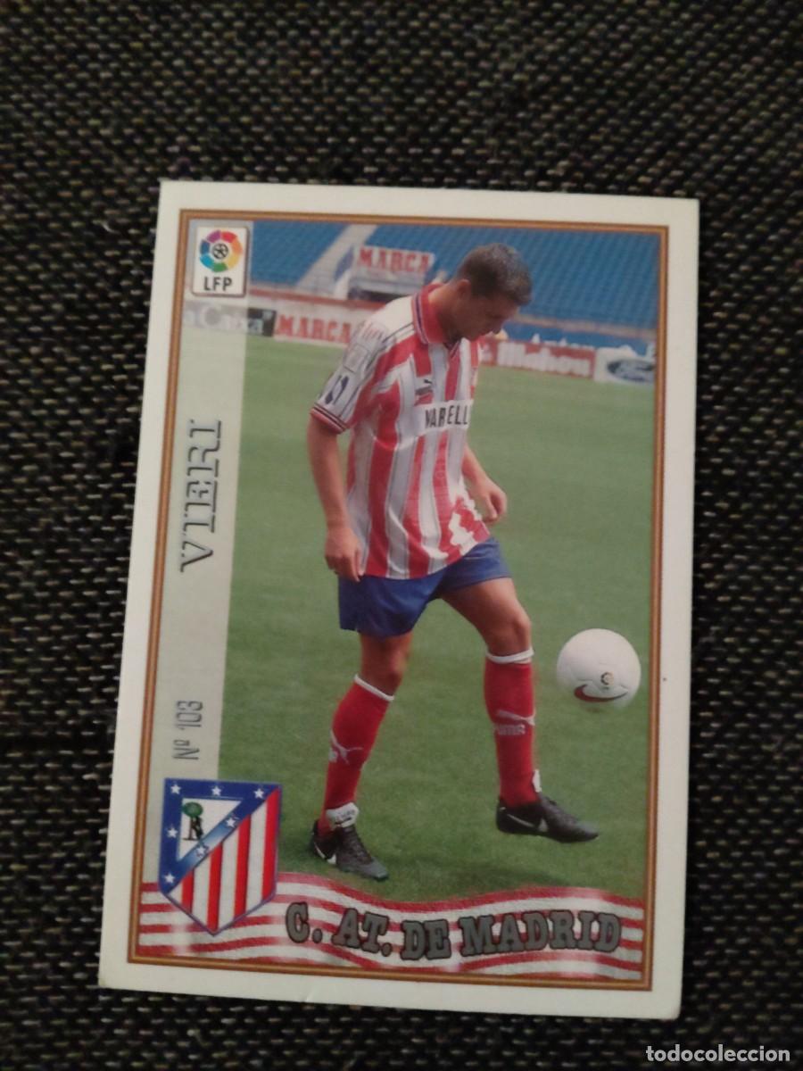 Cromos de f&uacute;tbol: 103 vieri Atletico de Madrid mundicromo las fichas de la liga 97-98