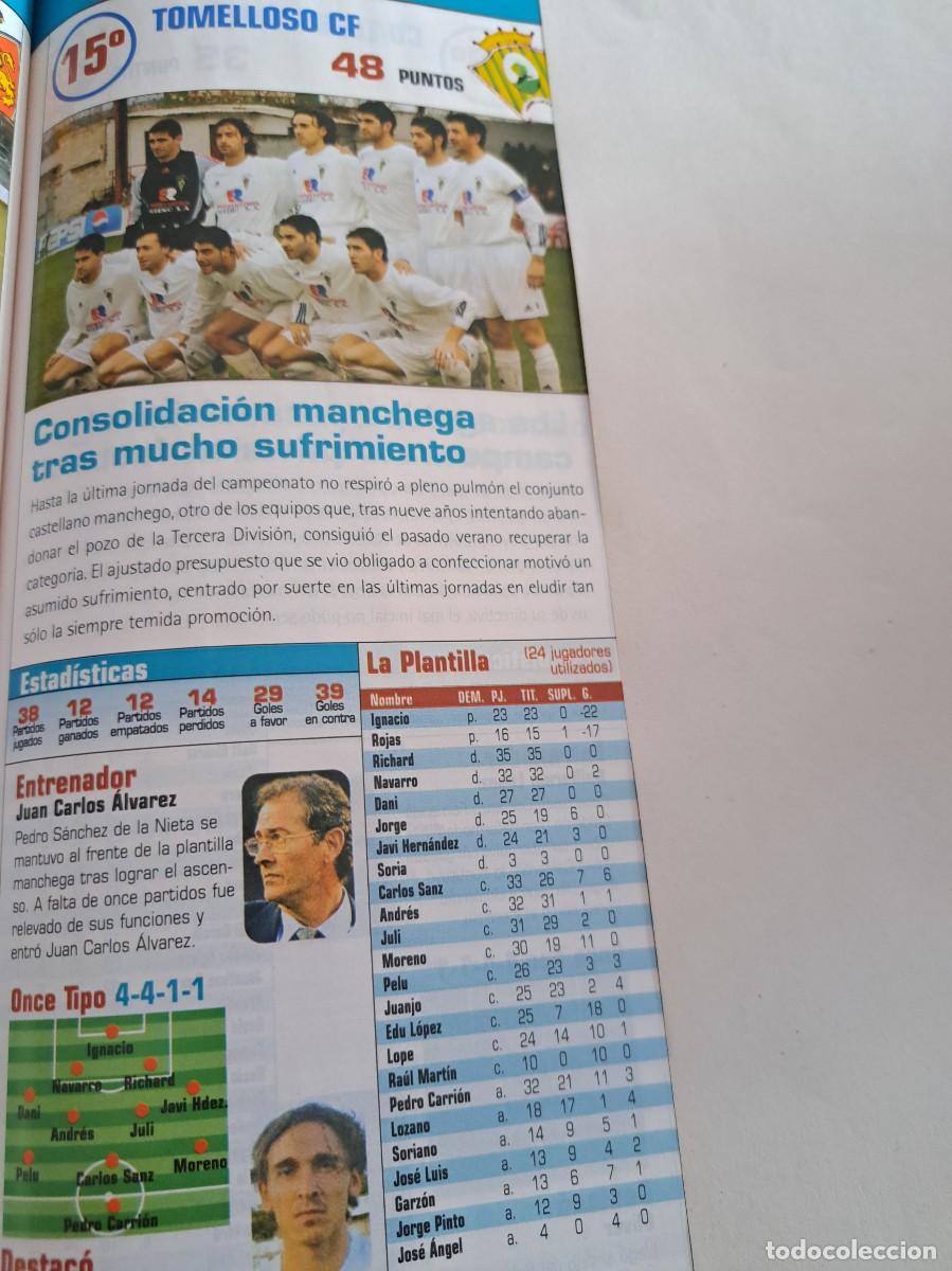Cromos de f&uacute;tbol: Foto plantilla y jugadores Don Bal&oacute;n 2003-04. Tomelloso CF