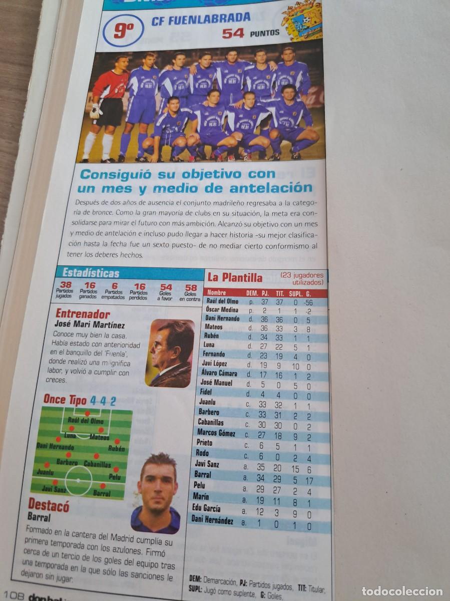 Cromos de f&uacute;tbol: Foto plantilla y jugadores Don Bal&oacute;n 2003-04. CF Fuenlabrada