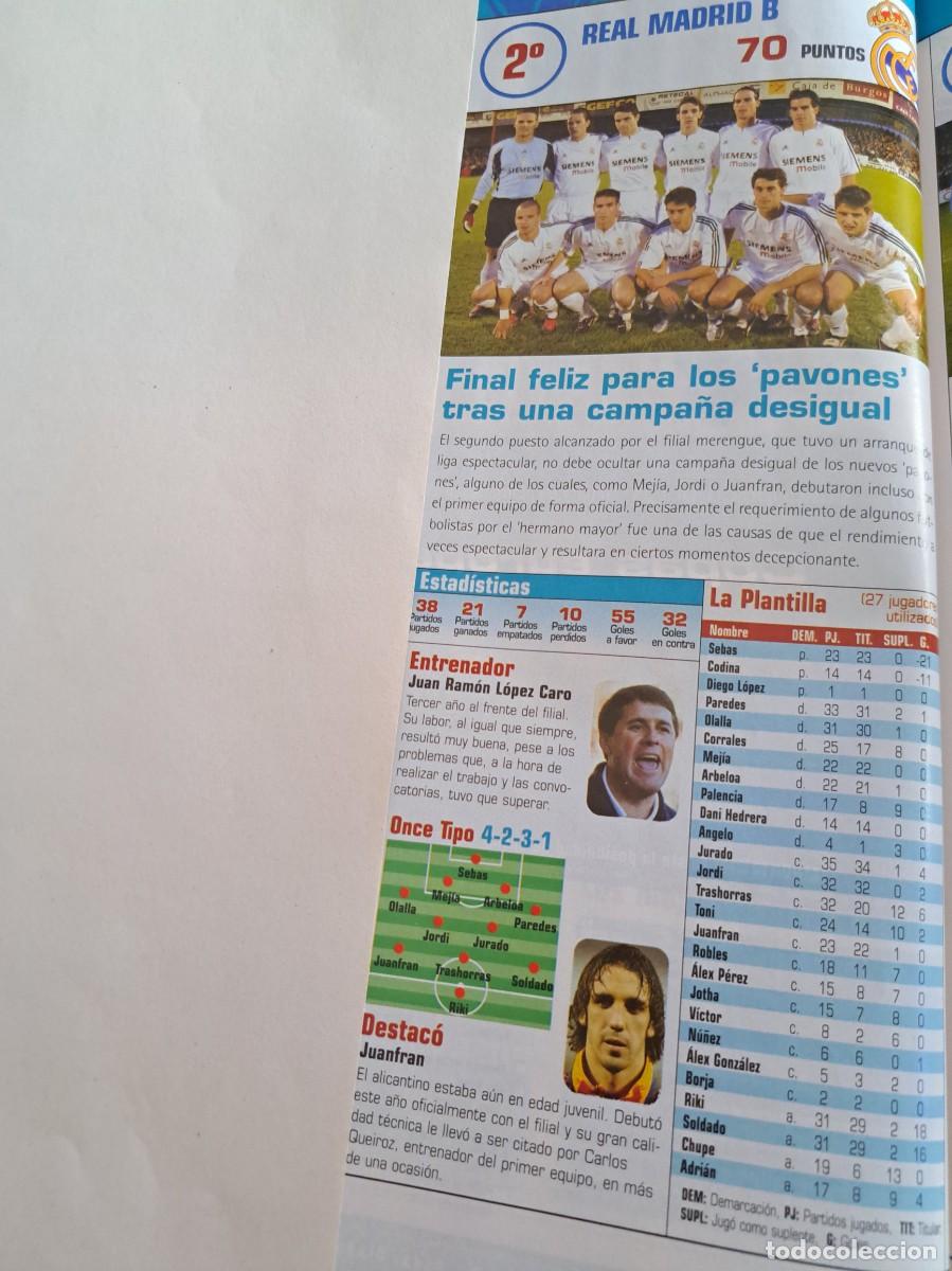 Cromos de f&uacute;tbol: Foto plantilla y jugadores Don Bal&oacute;n 2003-04. Real Madrid B