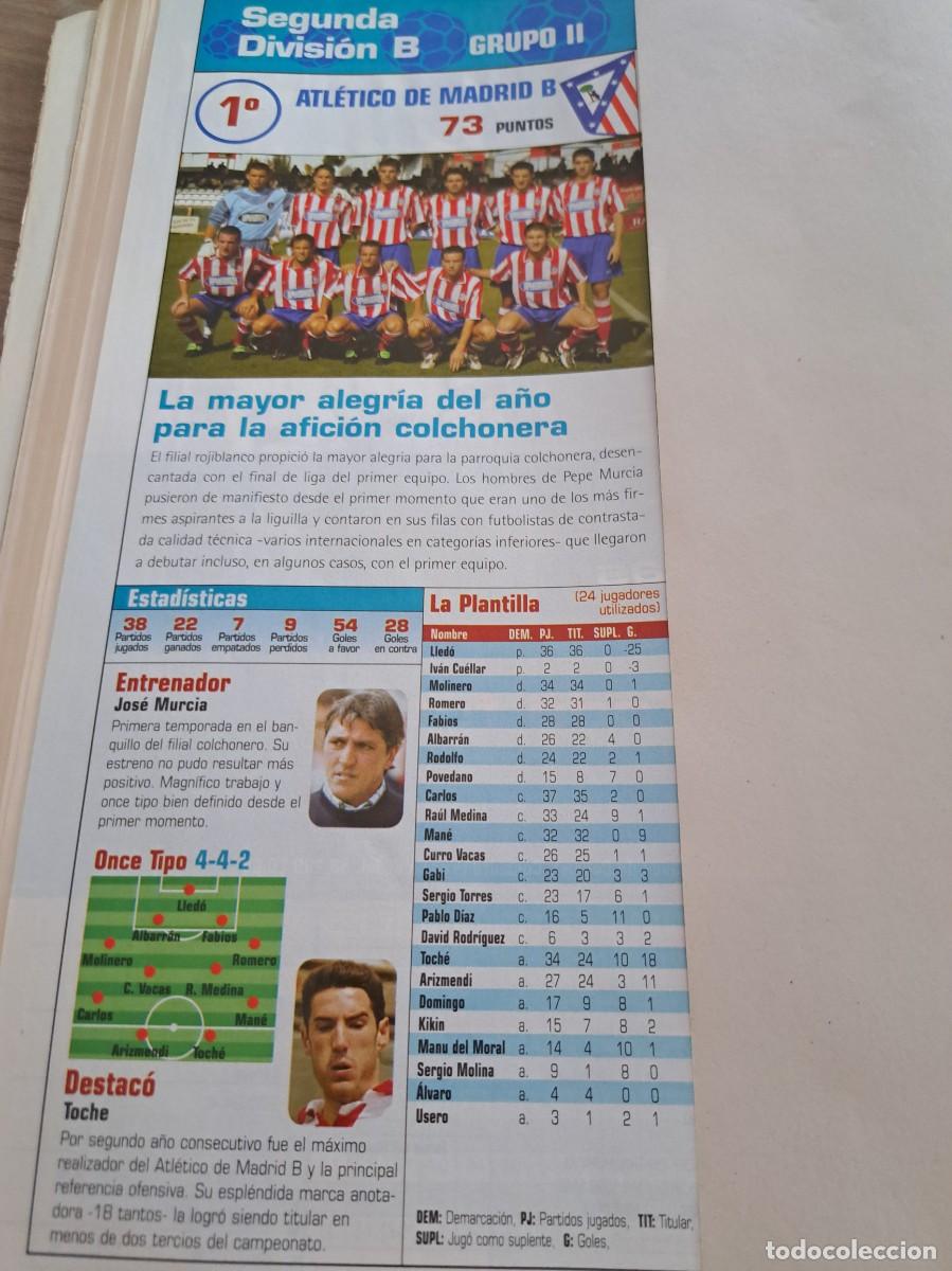 Cromos de f&uacute;tbol: Foto plantilla y jugadores Don Bal&oacute;n 2003-04. Atl&eacute;tico Madrid B