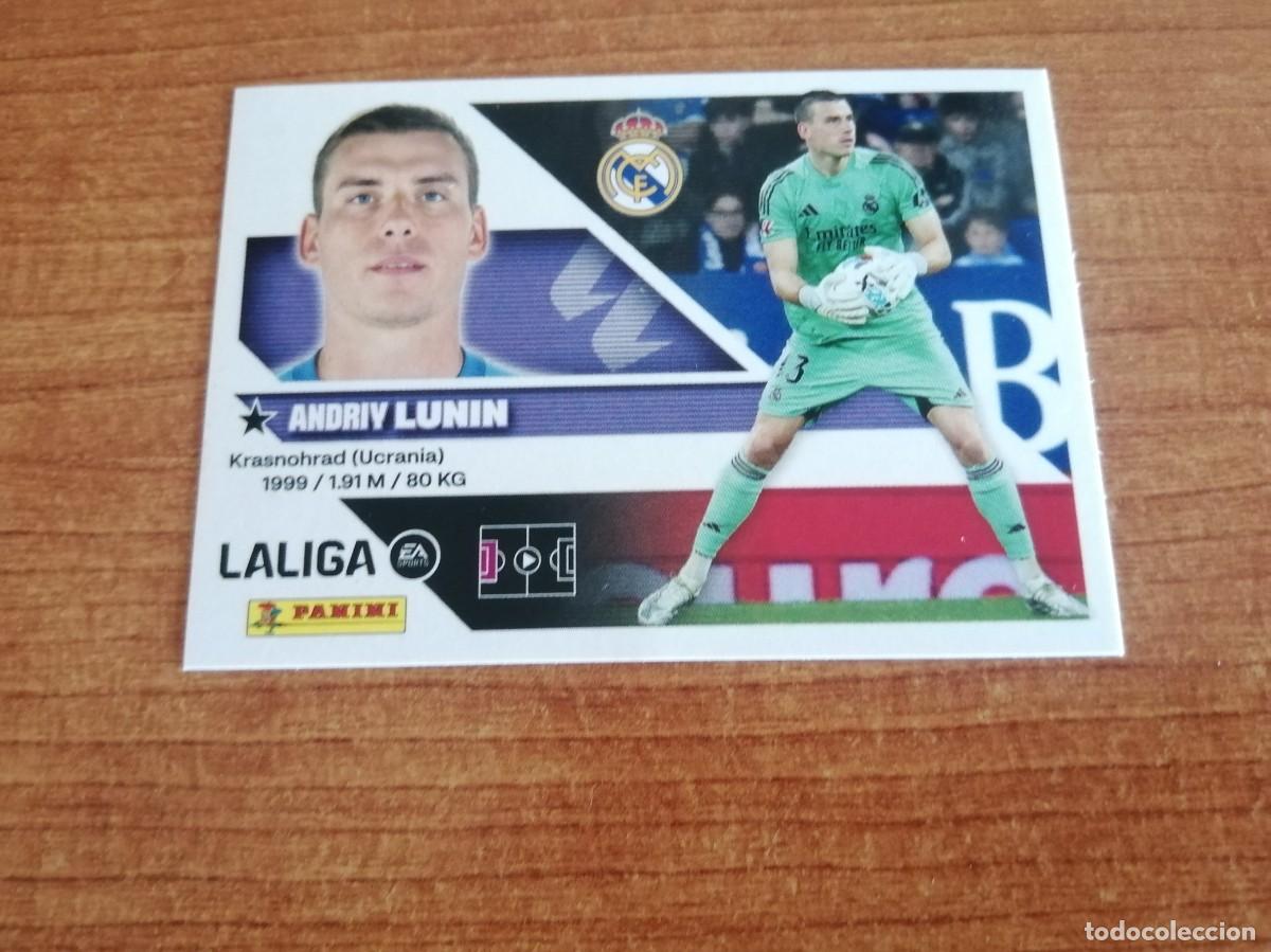 Cromos de f&uacute;tbol: CROMO LIGA ESTE PANINI 2026 - 2027. LUNIN (NUMERO 4) REAL MADRID