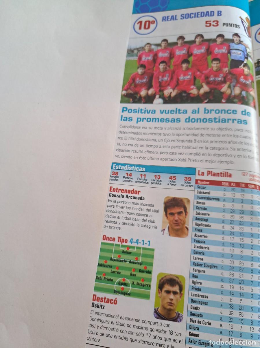 Fu&szlig;ball-Sticker: Foto plantilla y jugadores Don Bal&oacute;n 2003-04. Real Sociedad B