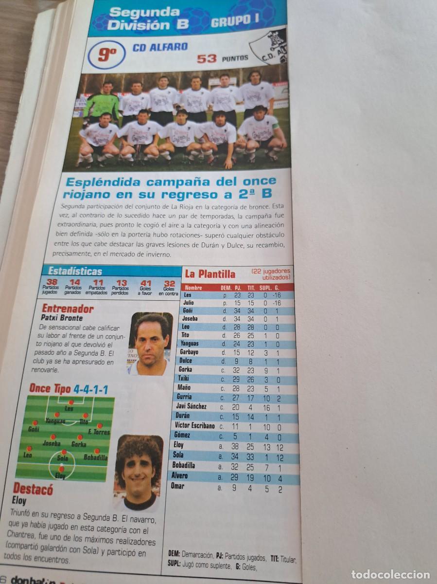 Fu&szlig;ball-Sticker: Foto plantilla y jugadores Don Bal&oacute;n 2003-04. CD Alfaro