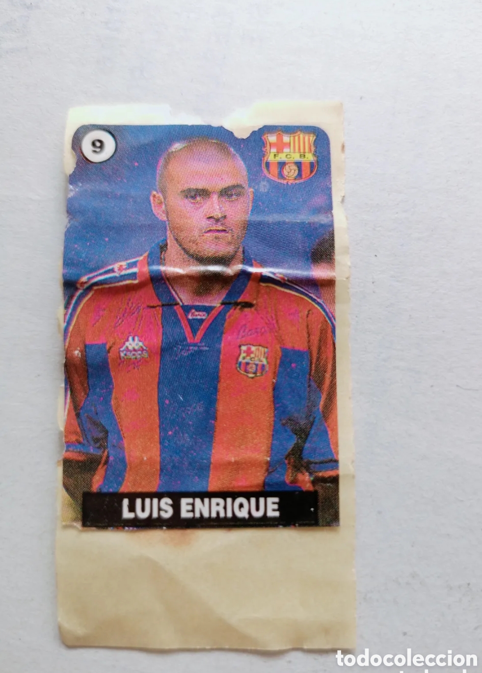 Figurine di Calcio: Cromo pegatina chicle LFP 1996-1997 Barcelona Luis Enrique 9